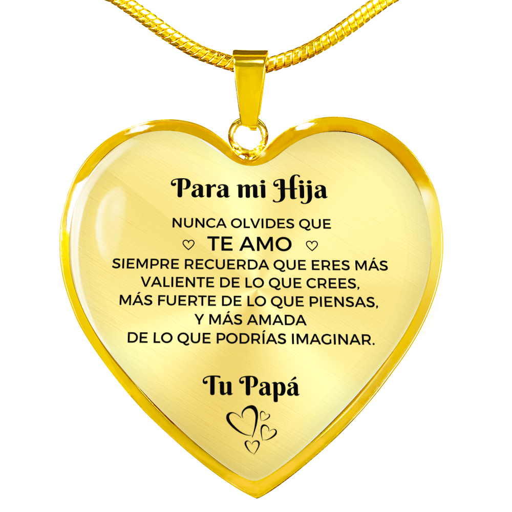 Collar con colgante Para mi Hija - De Papa