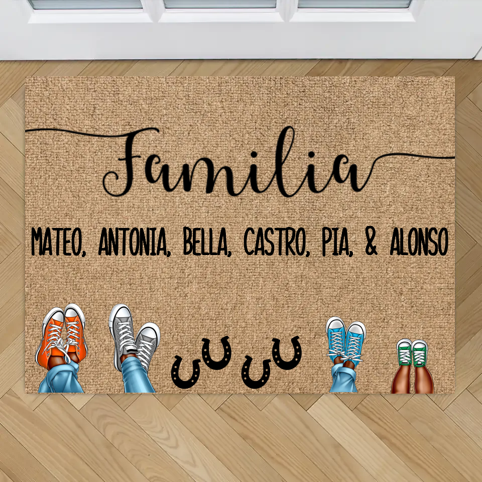 Zapatos y patas - Tapete personalizado
