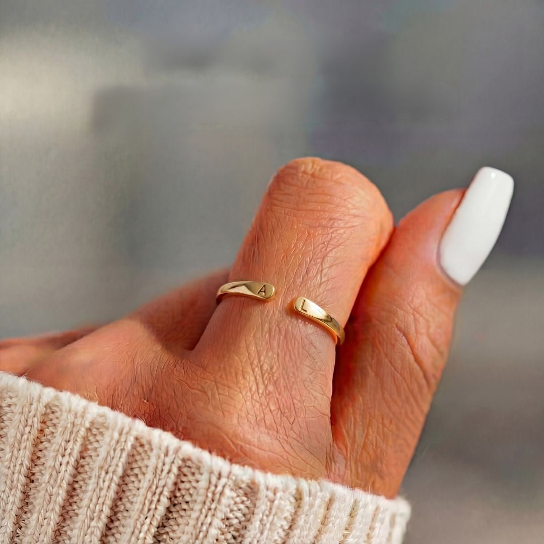 Anillo ajustable con Iniciales - Moroveta