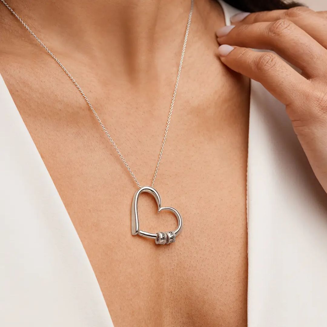 Collar corazón personalizado con nombres - Moroveta