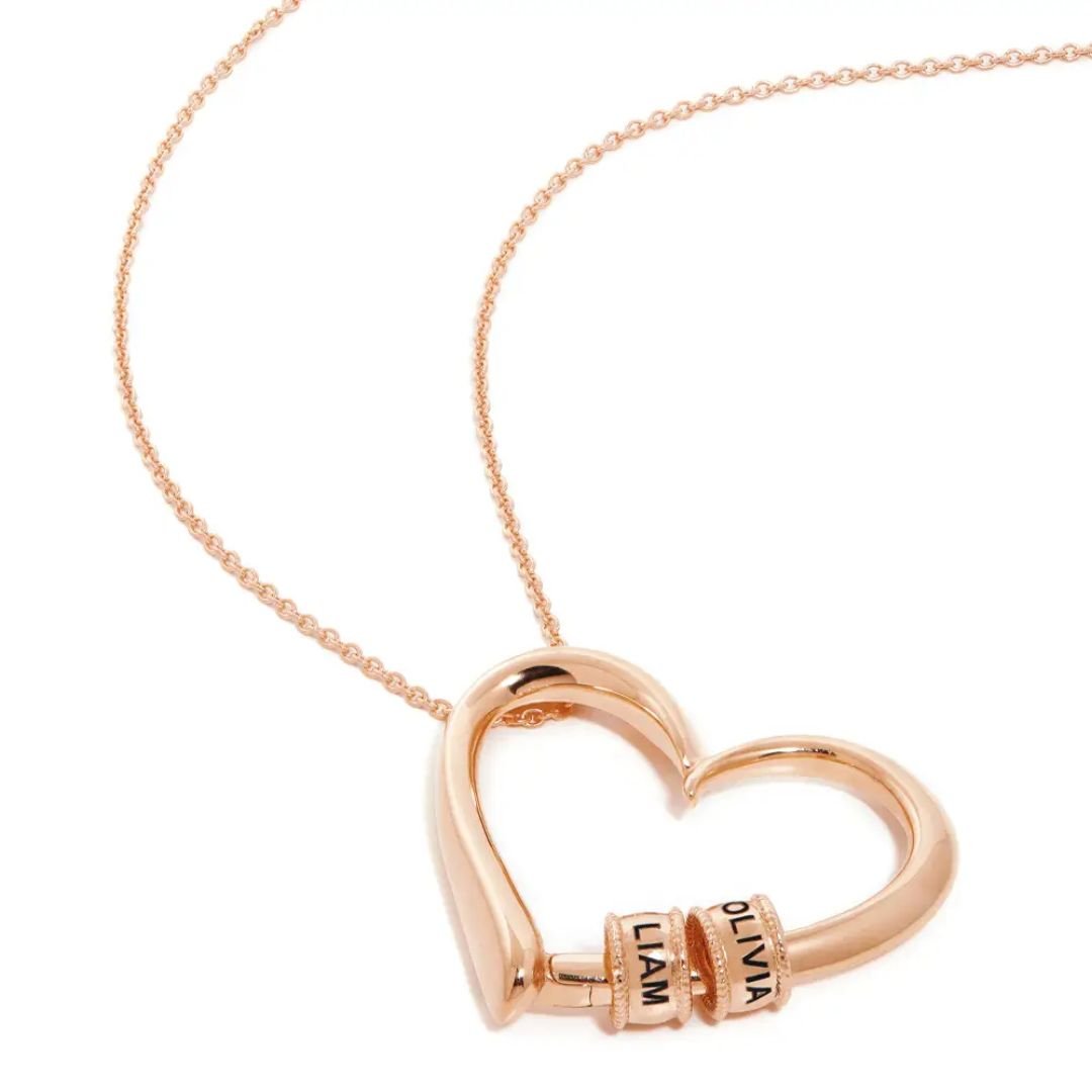 Collar corazón personalizado con nombres - Moroveta