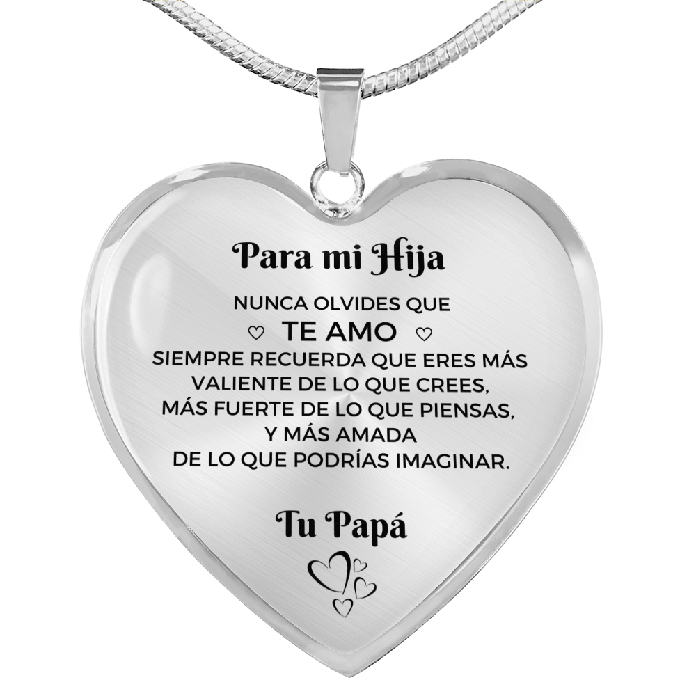 Collar con colgante Para mi Hija - De Papa