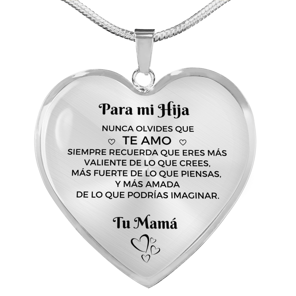 Collar con colgante  Para mi Hija - De Mamá