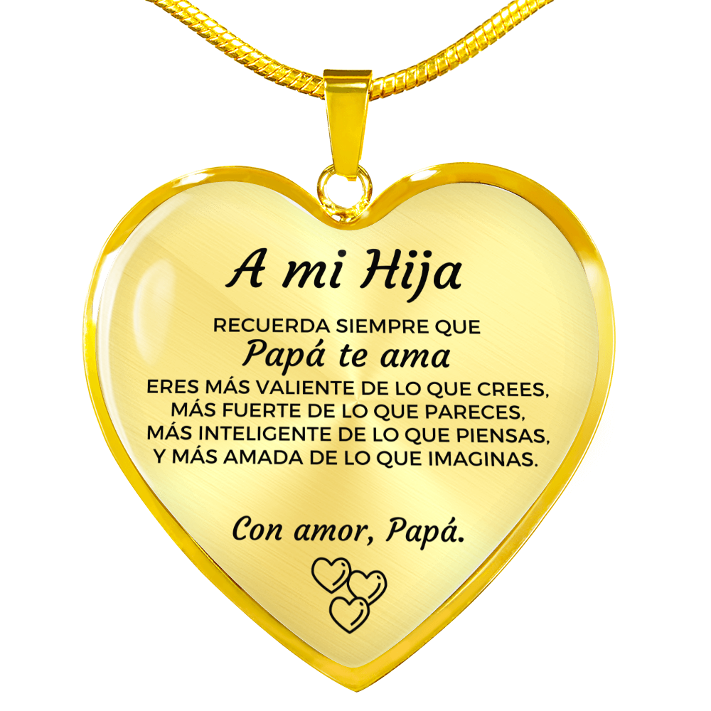 Collar con colgante - A mi Hija de Papá