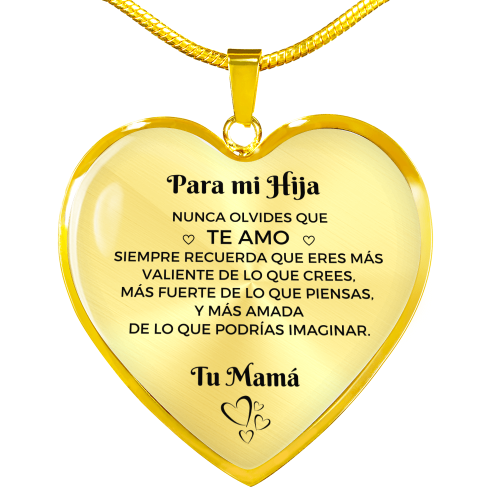Collar con colgante  Para mi Hija - De Mamá