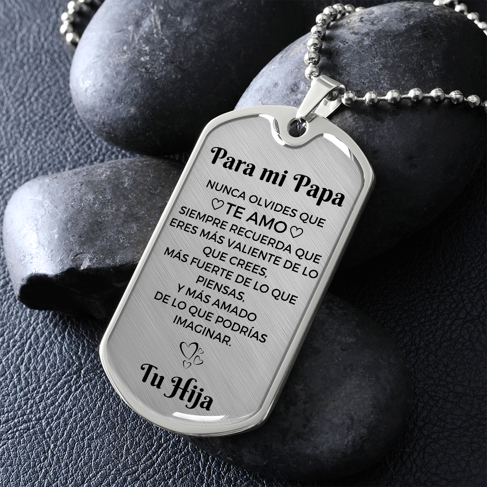 Collar con colgante Para mi Papá - Tu Hija